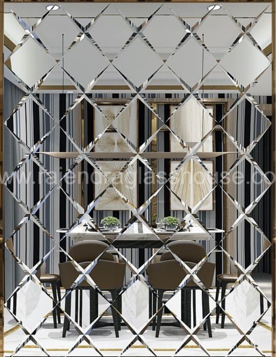 Grooved / Etched Mirror – Rajendra Glass House